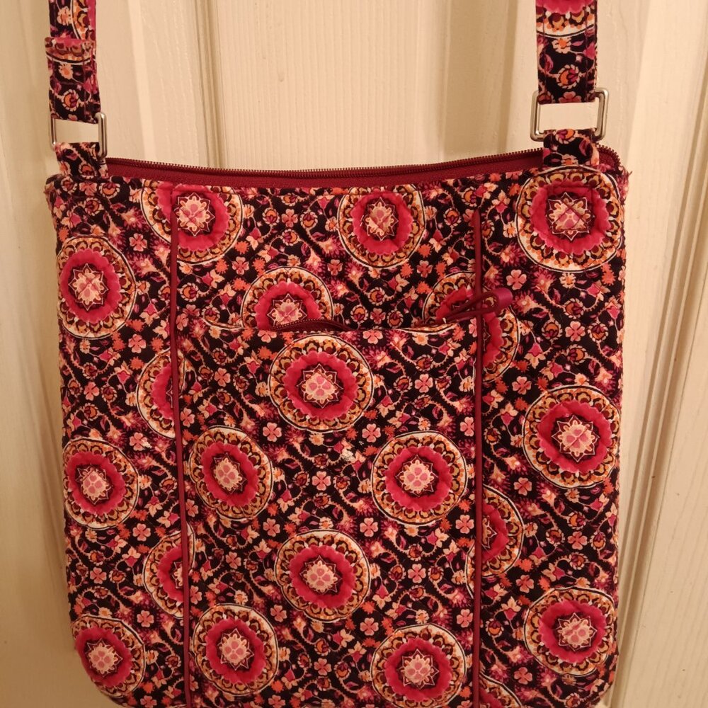 Vera Bradley Flower Pattern Hipster Crossbody Bag